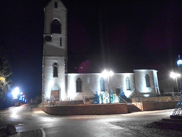 Eglise et crêche de Noël 19/12/2017