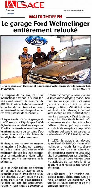 Focus sur le garage Welmelinger