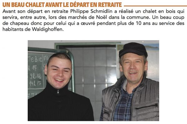 Article paru dans le bulletin communal