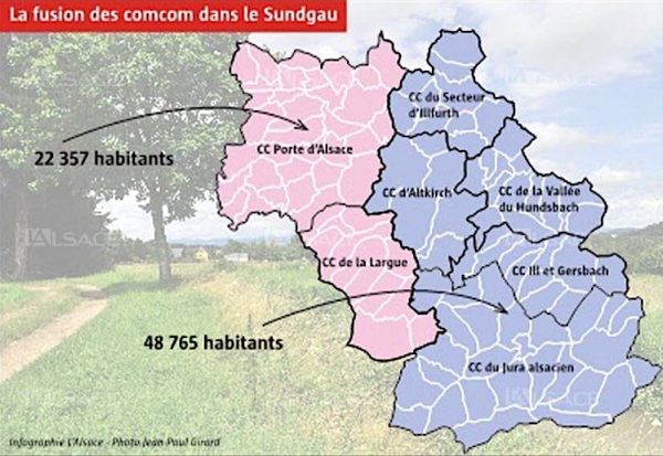 Les 7 ComCom préexistant au 1er janvier 2017