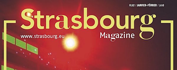 Première page Strasbour Magazine janv fév 2018