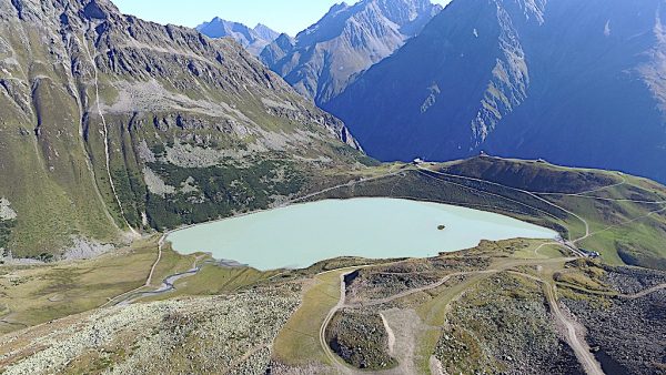 Le Rifflsee sur les hauteurs du Pitztal