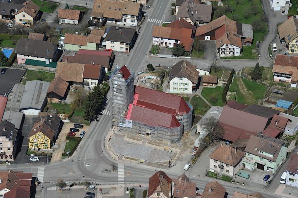 Eglise de Waldighoffen en rénovation