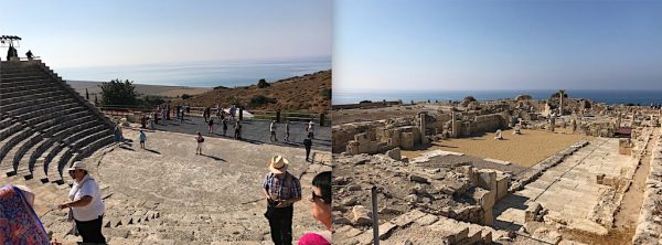 2 vues du site de Kourion