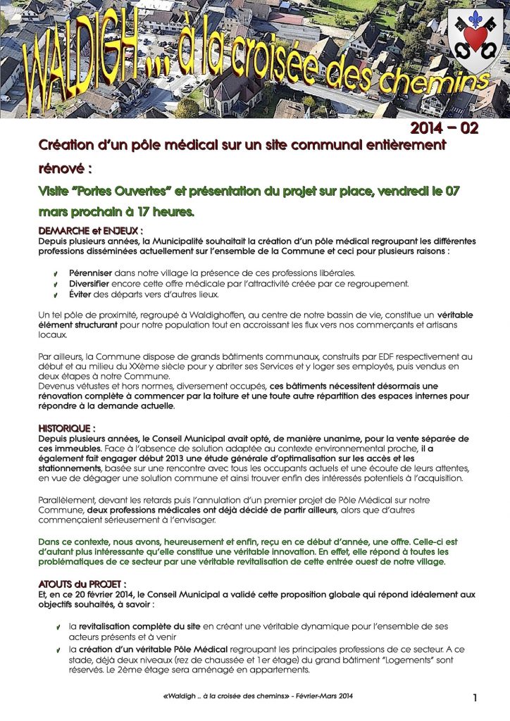 Waldighoffen à la Croisée des Chemins (2014-02) page 1